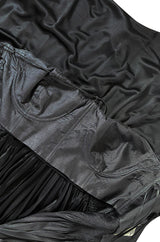 Spring 2004 Chloe By Phoebe Philo Black Slinky Nylon Jersey Runway Halter Dress