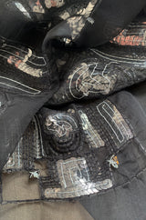 Spring 1974 Chloe by Karl Lagerfeld Sequin Dress Set as Seen on Sylvie Vartan