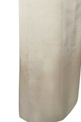 1960s Guy Laroche Haute Couture Embellished Beadwork Ivory Silk Dress