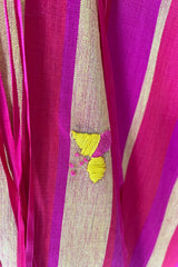 Exceptional 1960s Josefa Mexico Pink Pintuck & Ribbon Cotton Caftan Dress