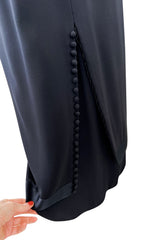 Superb Fall 2006 Chanel by Karl Lagerfeld Haute Couture Black Runway Dress w Shoulder Detailing