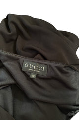 Important Fall 1996 Tom Ford for Gucci KeyHole Gown w Gold G-string Belt