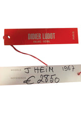 1967 Jacques Heim Couture Bead & Transparent Panel Velvet Dress