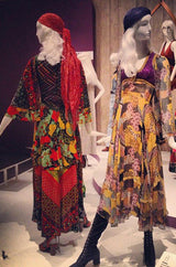 1971 Giorgio Sant' Angelo Medieval Collection Printed Jersey Dress