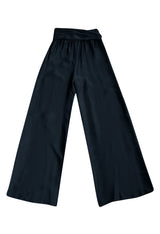 Chic Fall 1972 Christian Dior by Marc Bohan Haute Couture Black Silk Pant Set