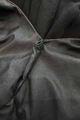 Incredible Fall 1993 Yves Saint Laurent Runway Black Silk Chiffon Dress W Ruffle Full Sleeves