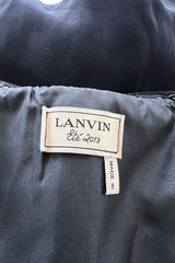 Beautiful Spring 2013 Lanvin by Alber Elbaz Deep Blue Strapless Dress w Bow Detail