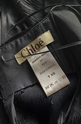 Spring 2004 Chloe By Phoebe Philo Black Slinky Nylon Jersey Runway Halter Dress