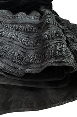 Fall 1998 Christian Lacroix Runway Black Velvet Dress W Signature Puffed Silk Taffeta Underskirt