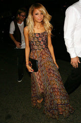 Museum Exhibited 1970 Thea Porter Couture Dress in Silk & Beads