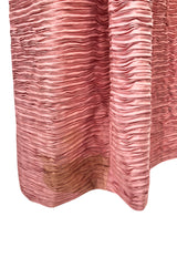 1960s Sybil Connolly Couture 'Non Chalance' Pink Pleated Linen Dress