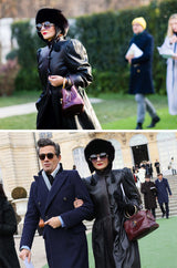 Documented Fall 1976 Yves Saint Laurent Russian Collection Leather Coat w Sheared Sheepskin Trim