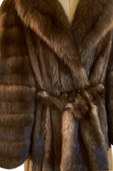Rare 1984 Christian Dior Haute Couture by Canton Furs Model #3007 ‘Dynastie' Russian Sable Coat