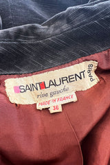 Documented Fall 1970 Yves Saint Laurent Brown Velvet Ultra Fine Corduroy Great Coat