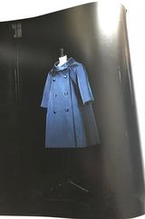 Important Fall 1958 Christian Dior by Yves Saint Laurent Haute Couture Deep Blue Silk Evening Coat