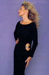 Important Fall 1996 Tom Ford for Gucci KeyHole Gown w Gold G-string Belt