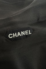 Superb Fall 2006 Chanel by Karl Lagerfeld Haute Couture Black Runway Dress w Shoulder Detailing