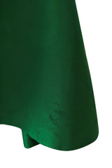 Spectacular Resort 2013 Oscar de la Renta Runway Strapless Emerald Green Silk Dress