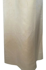 1960s Guy Laroche Haute Couture Embellished Beadwork Ivory Silk Dress