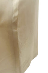 1960s Guy Laroche Haute Couture Embellished Beadwork Ivory Silk Dress