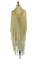 1920s Assuit Scarf Diamond Deco Pattern