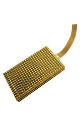 1920s Gold Mesh Compact Flapper Bag