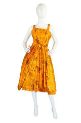 1950s Draped Silk Suzy Perette Dress