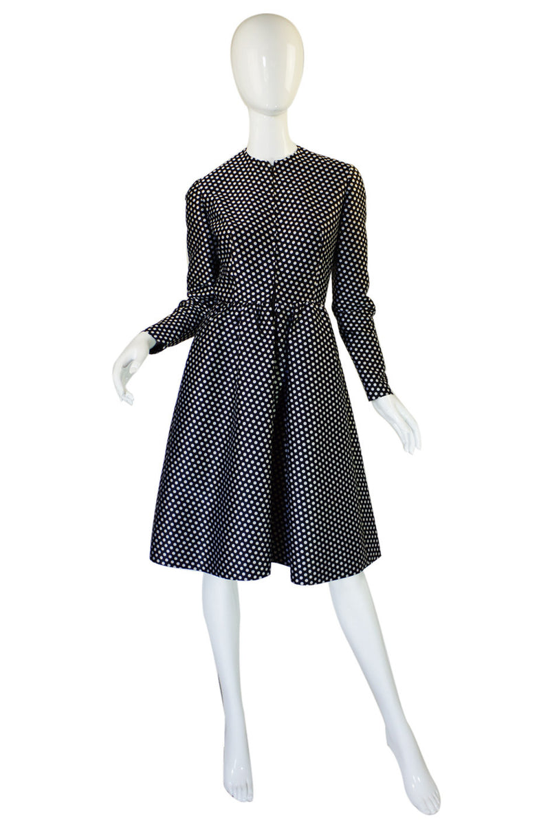 1970s Dotted Geoffrey Beene Dress