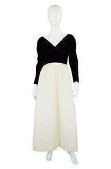 1960s Harvey Berin Original Quilted Gown