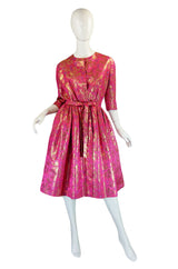 1960s Pink & Gold Brocade Larry Aldrich