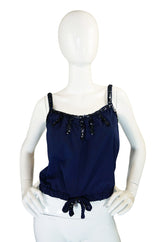 1960s Rare Sequin Courreges Halter Top