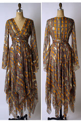 1967 Handkerchief Hem Bill Blass Gown