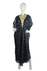 1970s Gold Thread & Embroidery Caftan