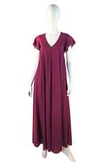 1970s Grape Nylon John Kloss Gown