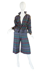 1970s Missoni Knit Jacket & Culotte Set