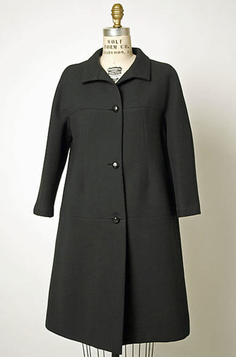 c1962-63 Cristobal Balenciaga Haute Couture Cashmere Coat