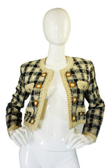 1980s  Moschino Couture Print Jacket