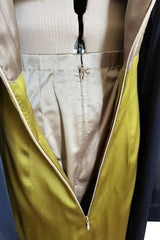 Incredible Fall 1994 Guy Laroche Haute Couture Runway Silk Hi Low Dress w Silk Chiffon Sleeves