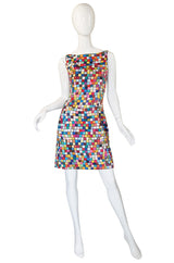 Spring 1996 Todd Oldham Runway Check Dress