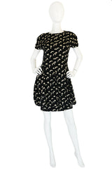 1980s Multi-Length Genny Puffed Bubble Skirt Dress