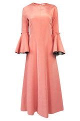 Documented 1960s Sybil Connolly 'Cream Puff' Extravagant Sleeve Dress