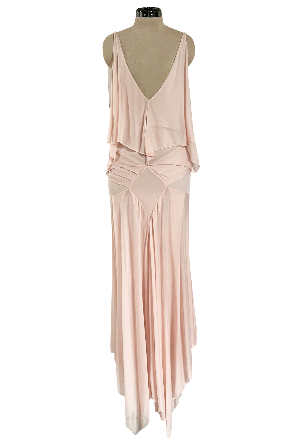 Ethereal Spring 2004 Yves Saint Laurent Runway Pale Nude Pink Jersey D –  Shrimpton Couture