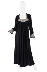 Museum Held 1970s Bill Gibb Sequin Detail Jersey Dress