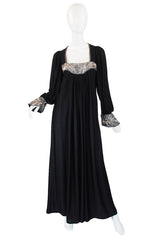 Museum Held 1970s Bill Gibb Sequin Detail Jersey Dress