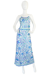 1960s Emilio Pucci Formfit Rogers Floral Print Dress Set