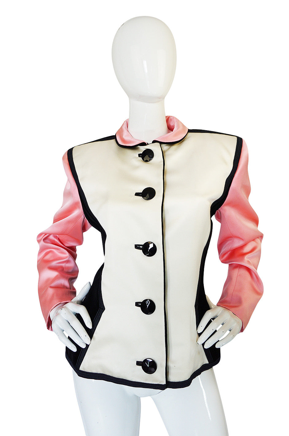 Fall 1988 Yves Saint Laurent Pink Color Block Jacket – Shrimpton