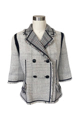 Recent Louis Vuitton Fringe Edging Detailed Wool 'Blanket' Jacket