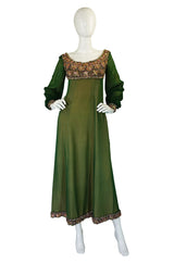 1960s Pierre Balmain Haute Couture Beaded Silk Dress