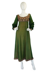 1960s Pierre Balmain Haute Couture Beaded Silk Dress