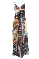 S/S 2006 Christian Lacroix RTW Runway Look 61 Silk Halter Dress